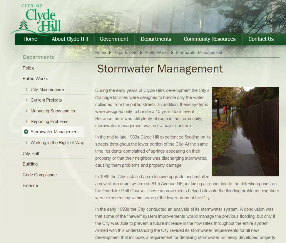 Clyde Hill Stormwater