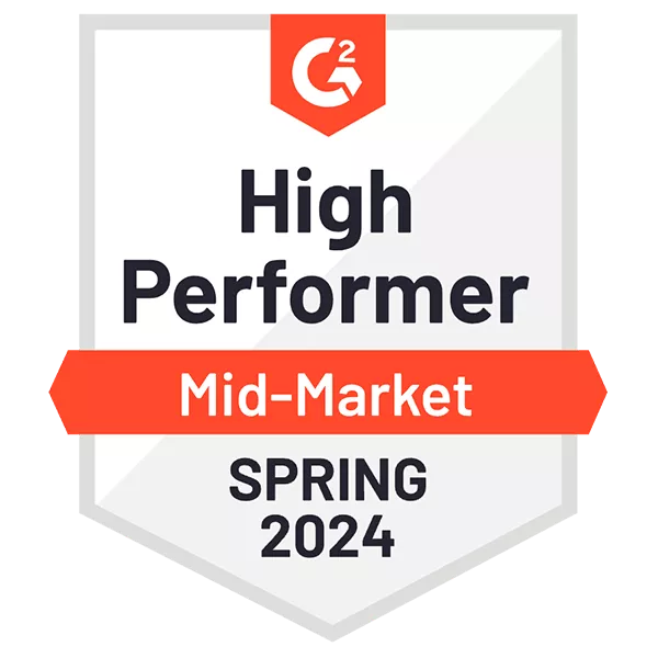 G2 High Performer Mid-Market Spring 2024